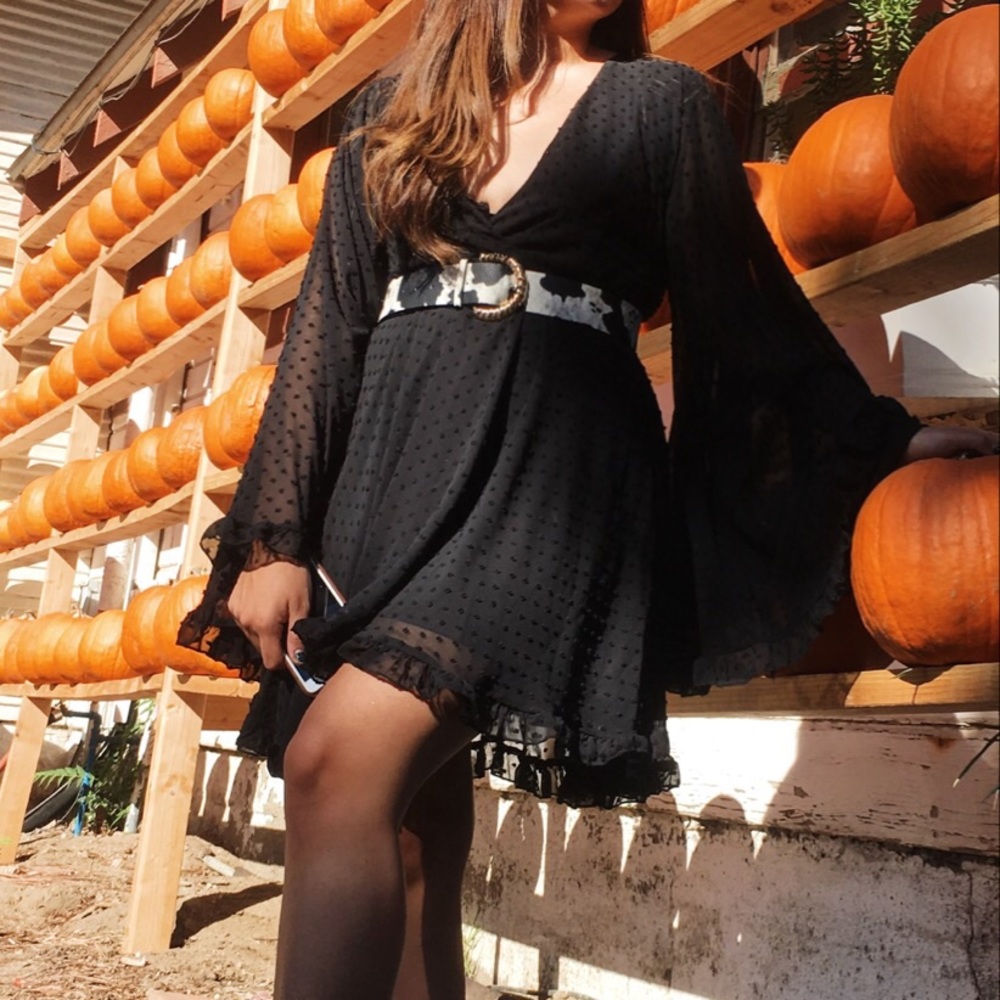 Black Chiffon Dress